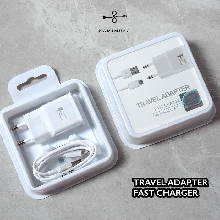 Gambar CHARGER TYPE-C FOR SAMSUNG FAST CHARGING - Putih dari KAMIMURA.ID undefined Tokopedia
