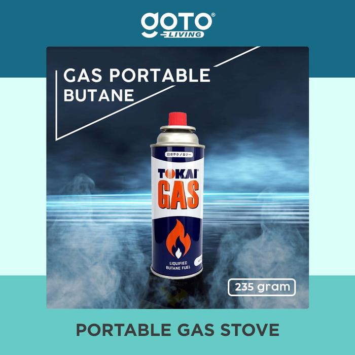 Gambar Tokai Tabung Gas Kompor Portable Kaleng Butane Portabel 235 Gram dari Goto Living undefined Tokopedia
