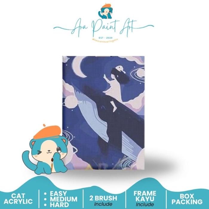 Gambar WILLY SERIES Paint by numbers kit I Painting by numbers Kado unik - BLUE dari ARA PAINT ART undefined Tokopedia