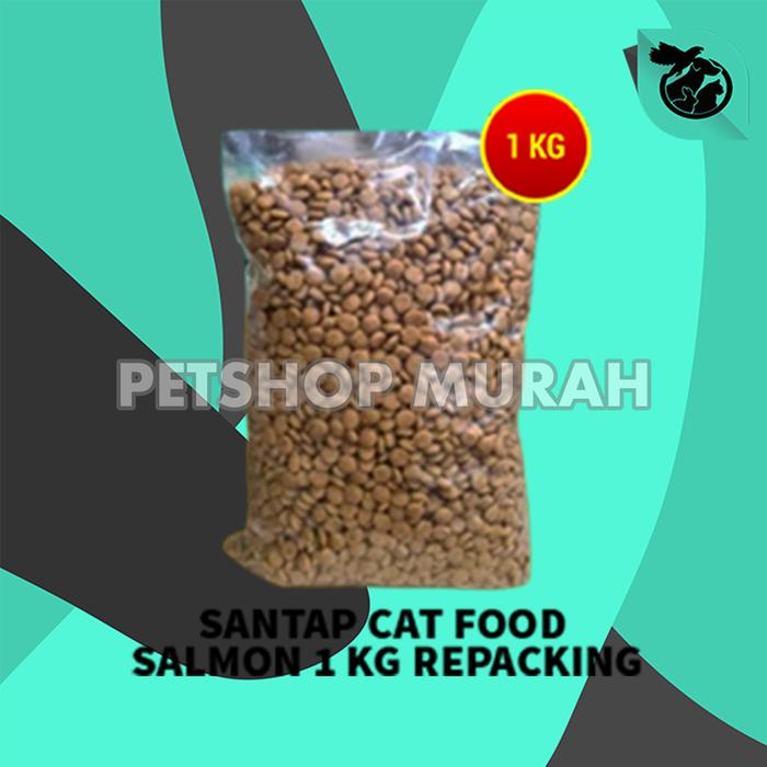 Gambar Makanan Kucing Santap Cat Food Adult Repack 1 KG - SALMON dari CV PERMATA SAHABAT MAJU undefined Tokopedia