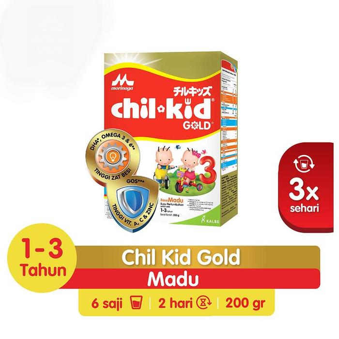 Gambar morinaga Chil-Kid 3 Susu Pertumbuhan Anak 1-3 Tahun Madu 200 g dari LUSI MART BDL undefined Tokopedia