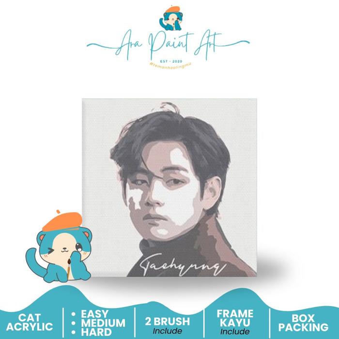 Gambar BTS SERIES Paint by numbers kit I Painting by number I Kado army bts - TAEHYUNG dari ARA PAINT ART undefined Tokopedia