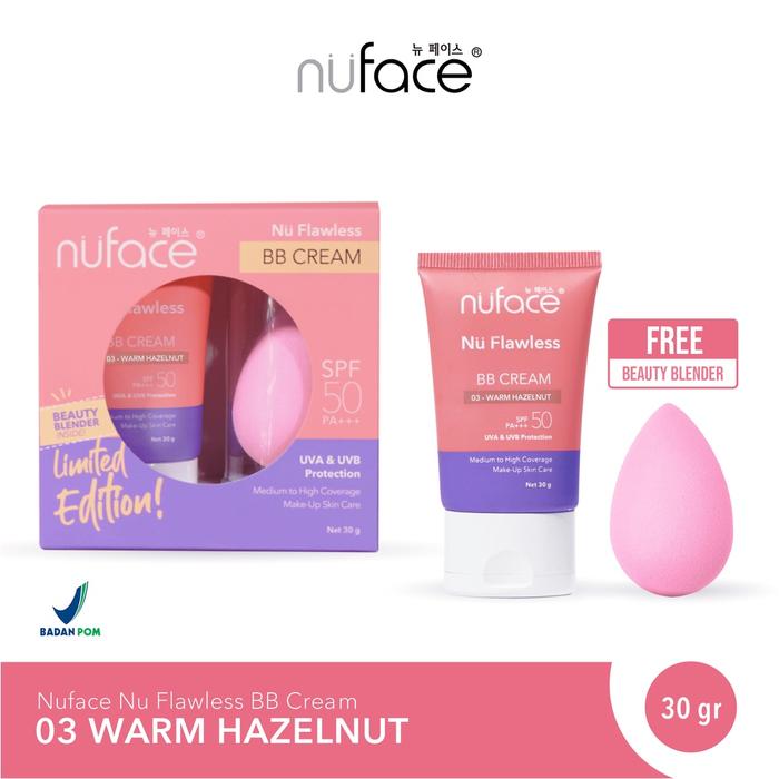 Gambar NUFACE NU FLAWLESS BB CREAM 30G LIMITED EDITION FREE BEAUTY BLEND - NF BB 03 dari CHICBEAUTE undefined Tokopedia