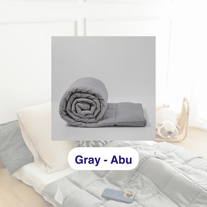 Gambar SANTE Cooling Weighted Blanket/Selimut Berat 5kg, 100% Bamboo Cotton - Abu-abu, Selimut Saja dari bysante official undefined Tokopedia