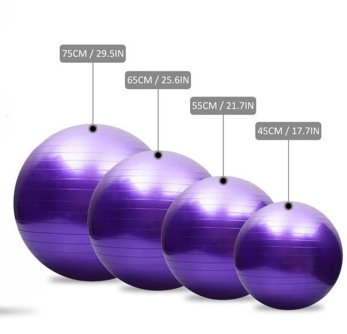 Gambar BALL GYM / BOLA YOGA CANTIK BERKUALITAS - Biru, 55 CM dari Vidici Living undefined Tokopedia