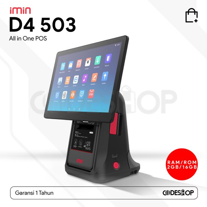 Gambar Android Mesin Kasir All in Pos System iMin D4 503 dari Codeshop Surabaya Barat undefined Tokopedia