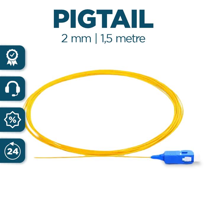 Jual Pigtail Single Mode SC UPC 2mm 1,5 Meter - FTTH Fiber Optik - Kota ...