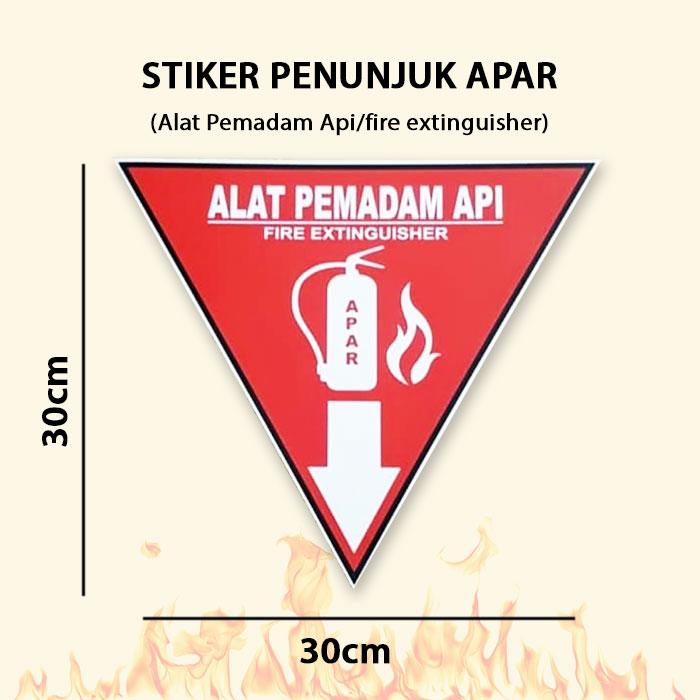 Gambar Stiker Petunjuk APAR Alat Pemadam Api Ringan - 30x30cm dari Hasiba Printing undefined Tokopedia