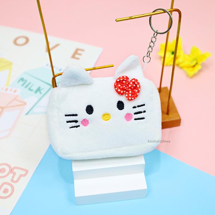 Gambar (PREMIUM) Dompet Koin Karakter Melody Sanrio / Gantungan Boneka Bulu - KITTY - SQUARE dari Kios Balita Fawa undefined Tokopedia
