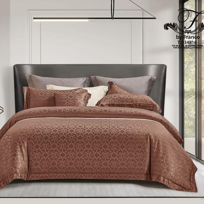 Gambar Bed Cover Set Sprei KINGKOIL TENCEL Premium Jacquard Sutra - TJ234816, 180x200x30 dari GaleriSprei undefined Tokopedia