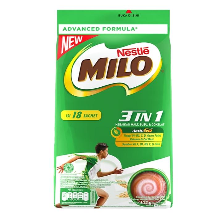 Gambar MILO Activ-Go Cokelat Sachet 18 x 34 g dari BigSmart jakarta utara undefined Tokopedia