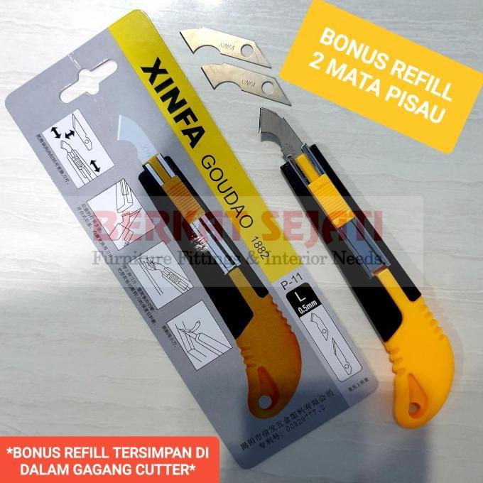 Gambar XINFA Cutter Pisau Alat Pemotong Acrylic Akrilik Mika Plastic Plastik - CUTTER dari sumber sentosa jaya undefined Tokopedia
