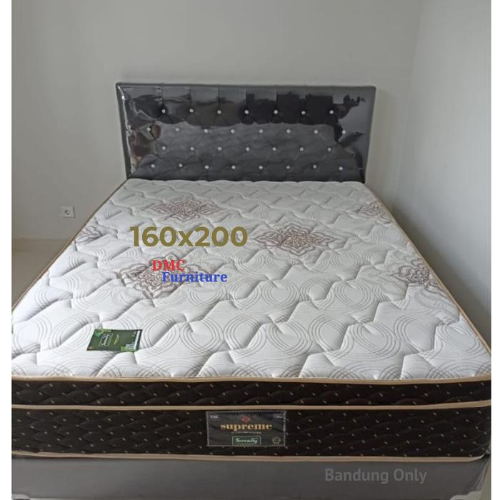 Gambar Springbed Elite Plustop /Kasur Elite Serenity Supreme 160x200 - fullset dari DMC Furniture BDG undefined 5 Tokopedia