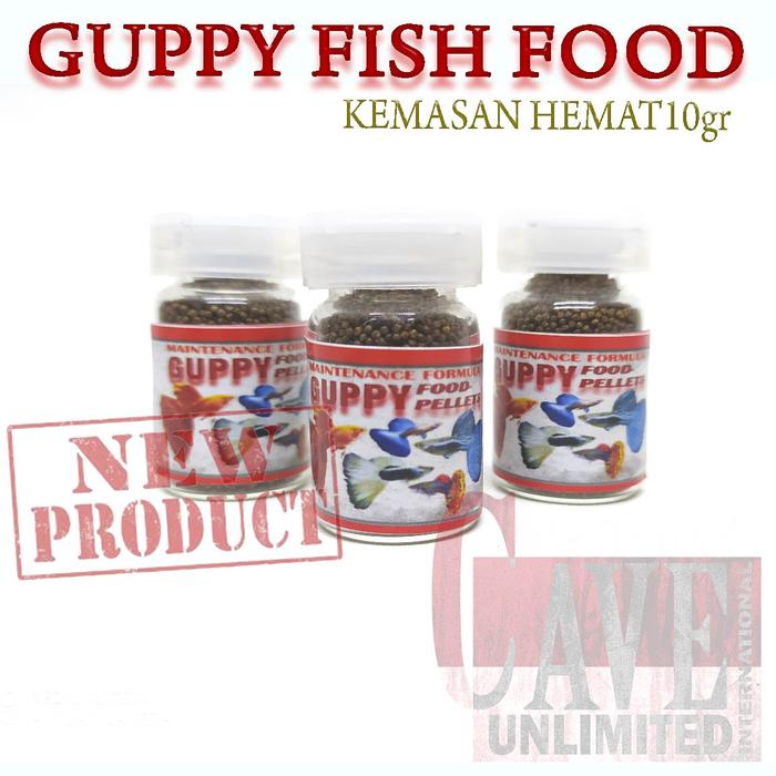 Gambar Makanan pelet ikan hias guppy fish food pellets - 10 GR dari reptile store id undefined Tokopedia