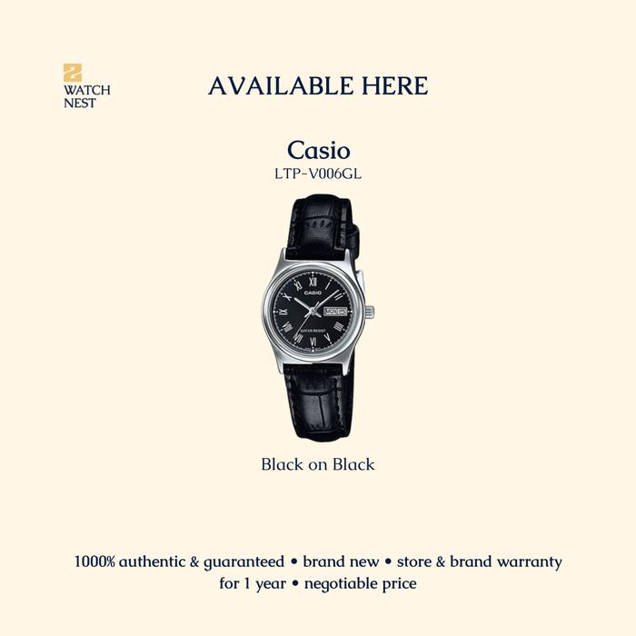 Gambar Jam Tangan Wanita Casio LTP V006L Romawi - Black dari 21 WATCHNEST undefined Tokopedia