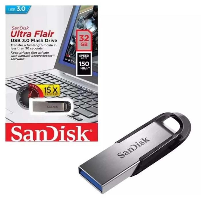 Gambar Sandisk Ultra Flair USB 3.0 150MB/s flashdisk CZ73 64GB - 16GB dari Original 777 undefined 5 Tokopedia