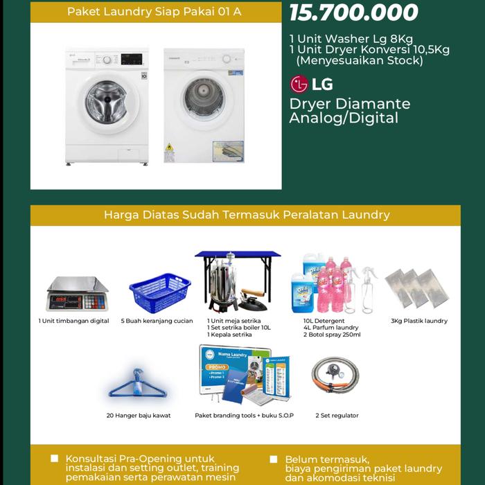 Gambar Paket Mesin Laundry Siap Pakai 01 Peralatan paket Usaha Laundry - Siap Pakai 01 A dari PusatLaundry_NEW undefined 4 Tokopedia