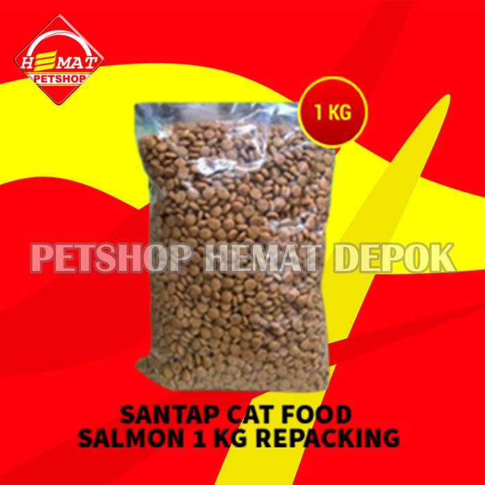 Gambar Makanan Kucing Santap Cat Food Adult Repack 1 KG - SALMON dari Petshop Hemat Depok undefined Tokopedia