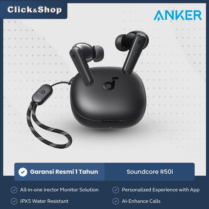 Gambar Anker Soundcore R50i True Wireless Earbuds - Hitam dari Click&Shop Indonesia undefined Tokopedia