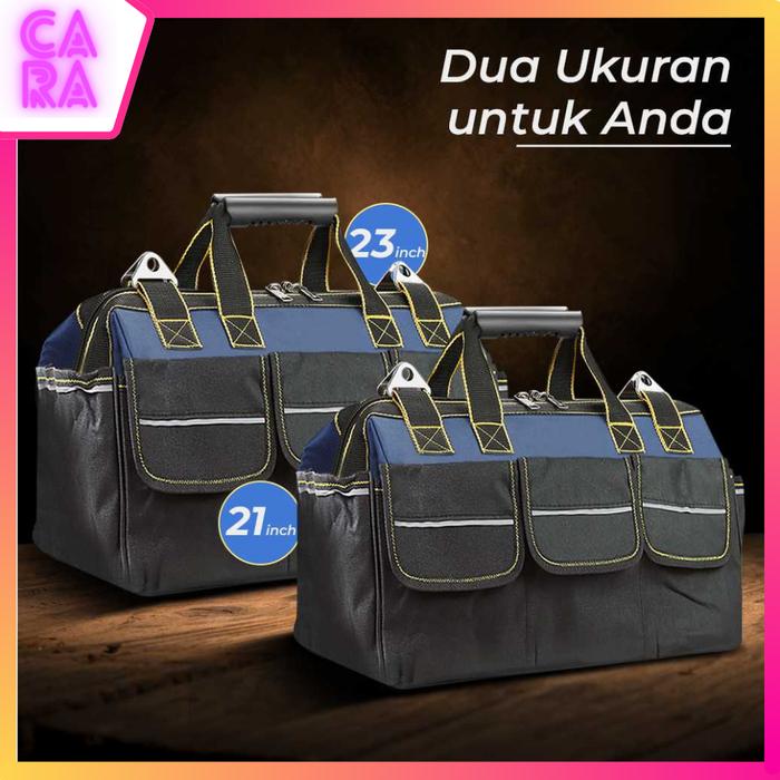 Gambar Tas Perkakas Alat Tukang Storage Tool Kit Bag Waterproof A02584 - 23inch dari cara-store undefined Tokopedia