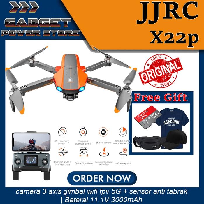 Gambar Drone JJRC X22P JJRC X1 6k Camera 3axis Gimbal WiFi 5G GPS Anti Tabrak - 1Battery dari Gadget Power Store undefined Tokopedia