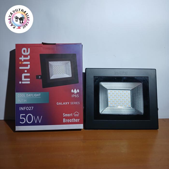 Gambar Lampu sorot/floodlight/inlite galaxy INF027 50 watt - Putih dari Cahaya putra electric undefined Tokopedia