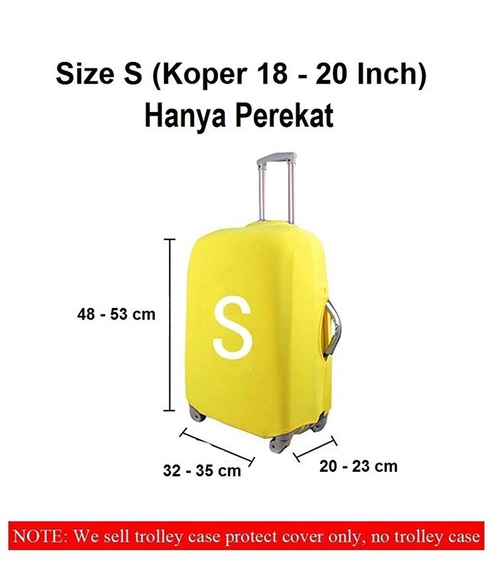 Gambar FIRST PROJECT - SARUNG PELINDUNG KOPER LUGGAGE COVER S (18-20 INCH) - S - Perekat, Hitam dari Toko First Project Shop undefined Tokopedia