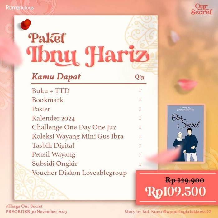 Gambar Preorder  Buku Our Secret - Kak Nana - Romancious - Bumifiksi - ibnu haris dari BumifiksiJogjakarta undefined Tokopedia