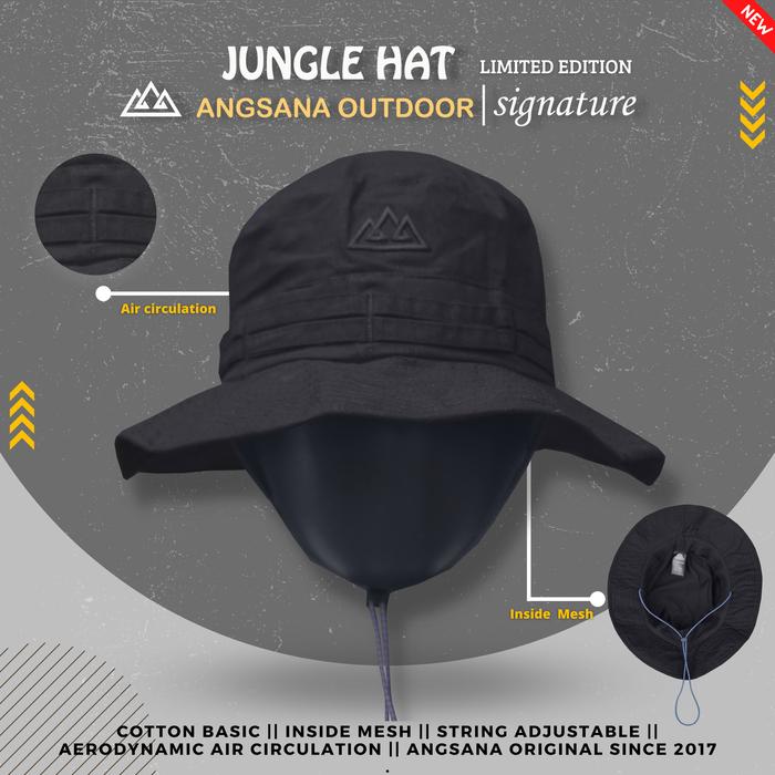 Gambar Topi Rimba Angsana seri Signature Exclusive Limited edition - Hitam dari Angsana Outdoor Official undefined 3 Tokopedia