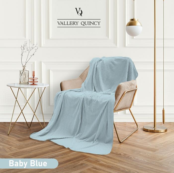 Gambar Vallery Quincy - Selimut Polos 160x200 - Baby Blue dari Otamart undefined Tokopedia