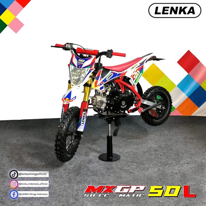 Gambar Mini Trail 50cc Original LENKA Tipe MXGP-50L - Merah dari Lenka Indonesia undefined 4 Tokopedia