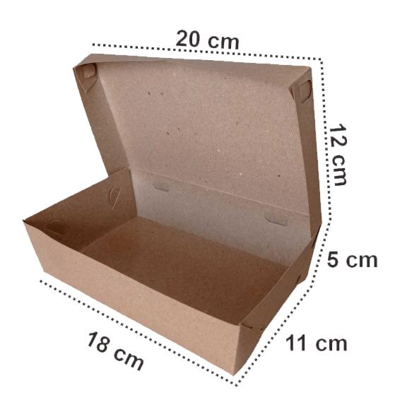 Gambar PAPER LUNCH BOX BAHAN KRAFT / KRAFT FULL LAMINASI SIZE L - L hemat dari NichoStore undefined Tokopedia