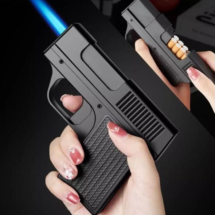 Gambar Korek Api Las Gas Plus Kotak Rokok Pistol Focus YH-098 - Hitam 098 dari RAFI STOREE19 undefined Tokopedia