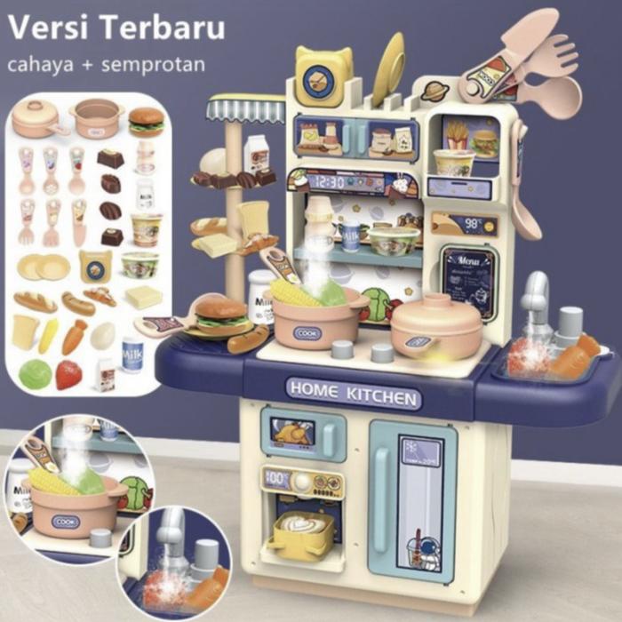 Gambar Ready Instan - Mainan Kitchen Set Dream Kitchen Dapur Masak Masakan / Play Set Kado Anak Perempuan Premium - Biru dari Jarkidsedu Toy undefined Tokopedia