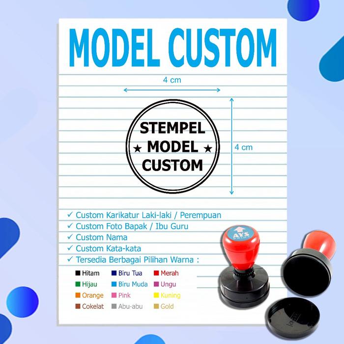 Gambar STEMPEL NILAI GURU MODEL BULAT - MODEL CUSTOM dari AYS print undefined Tokopedia