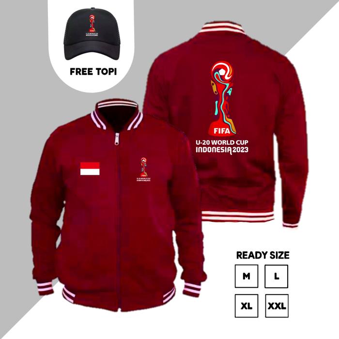 Jual Jaket Varsity Logo Piala Dunia Indonesia 2023 U20 Terbaru