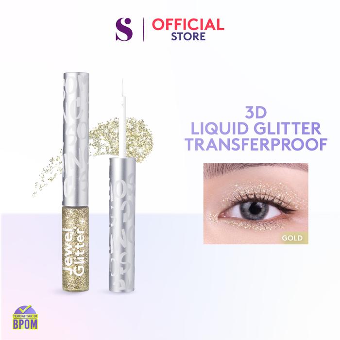 Gambar SOMETHINC Jewel Glitter Liquid - Gold dari Somethinc undefined Tokopedia