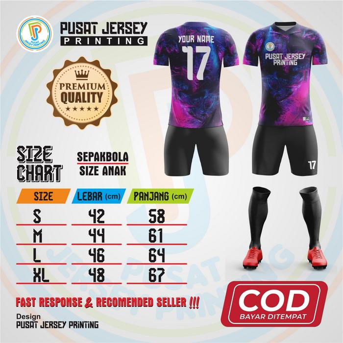 Gambar JERSEY SPORT/JERSEY FULLPRINTING/ ERSEY CUSTOM TEAM - ANAK, XS dari PusatJerseyPrinting undefined Tokopedia