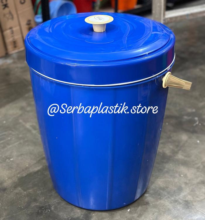 Gambar Termos es / termos nasi bulat warna 30ltr / ice bucket - Biru dari Serbaplastik.Store undefined Tokopedia