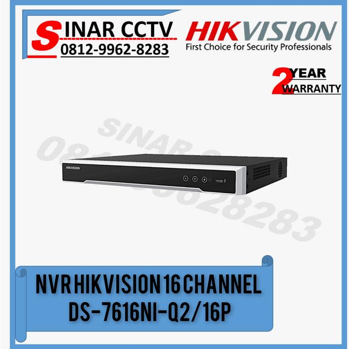 Hikvision Ds-7616ni-q216p Nvr Ip Camera Cctv Poe Camera Onvif