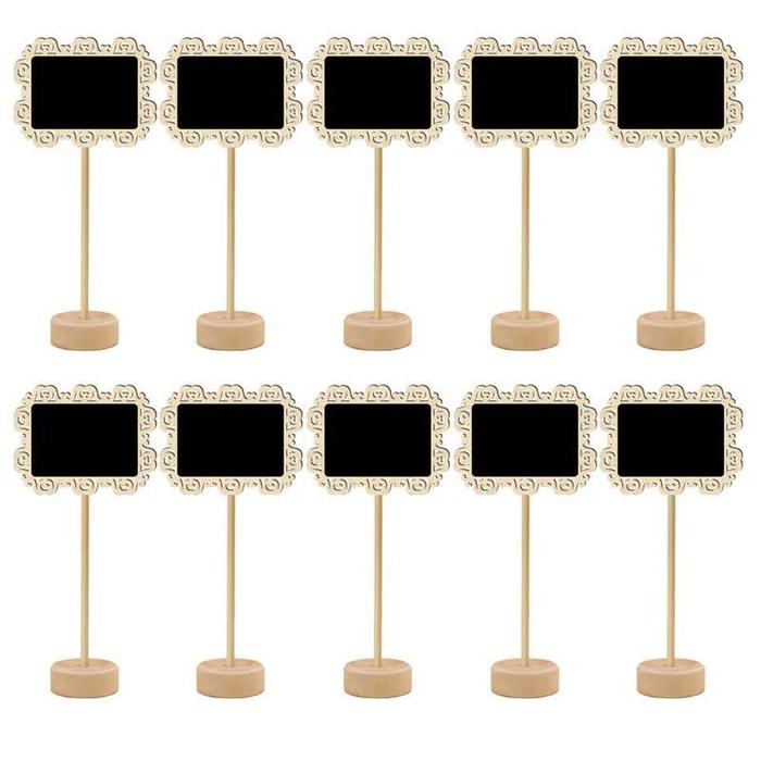 Gambar 10pcs 20cm Blackboard Mini Papan Tulis Kapur Kecil Chalkboard Mini - Square*10pcs dari ITOKOTOO undefined Tokopedia