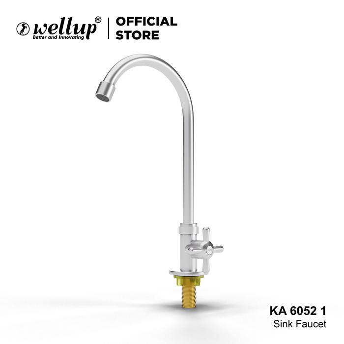 Gambar Wellup Keran Kran Angsa Fleksibel Flexible Cuci Piring Tanam KA60521 - KERAN dari Wellup undefined Tokopedia