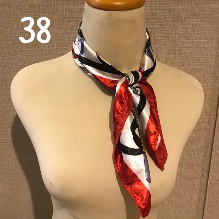 Gambar Syal Leher Pramugari Murah / Scarf Cantik / Bando Kain Bandana Rambut - No 44 dari Gaia.collec7ion undefined 3 Tokopedia