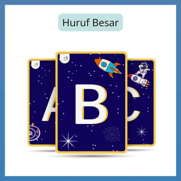 Gambar Flash Card Huruf / Flash Card ABC / Flash Card Alfabet / Flash Card - Huruf besar dari Tiramizsyu undefined Tokopedia