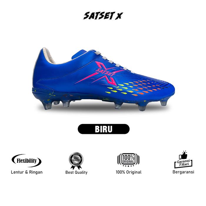 Gambar SATSET X - Sepatu Sepak Bola Satset X Jagabaya FG Original - Biru, 43 dari radiva_st undefined Tokopedia