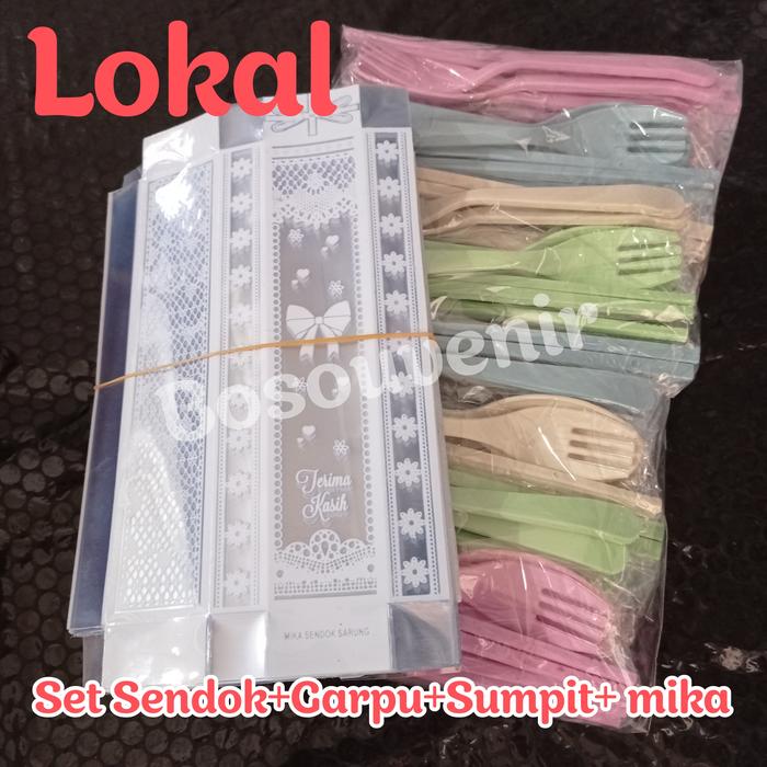 Gambar Souvenir pernikahan Set Sendok Travel LOKAL mika motif - Mika Lembaran dari Bosouvenir com undefined Tokopedia