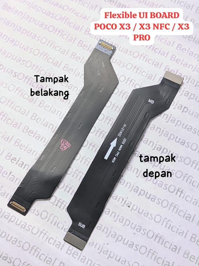 Gambar POCOPHONE POCO X3 - X3 NFC Flexible Ui Board / Main Board - Hitam Polos dari BELANJAPUASOFFICIAL1 undefined Tokopedia