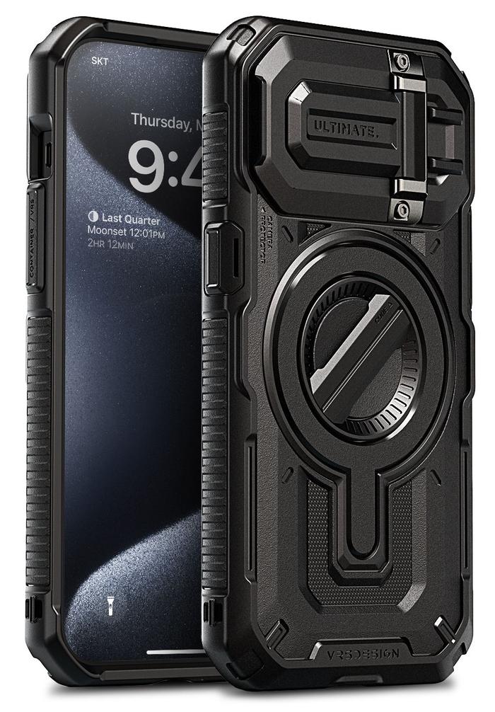 Gambar Case iPhone 15 Pro Max VRS Design Terra Guard Ultimate MagSafe Casing - Black, iPh 15 Pro dari GET-WID undefined Tokopedia
