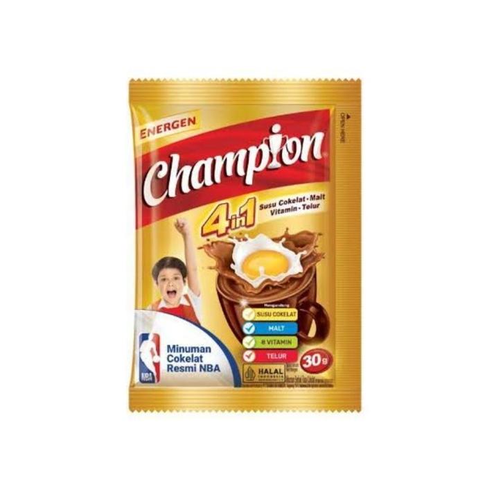Gambar Energen Susu 1 Renceng isi 10pcs x 30gr / Energen Coklat Champion SG - CHAMPION dari cjc_grosir undefined Tokopedia