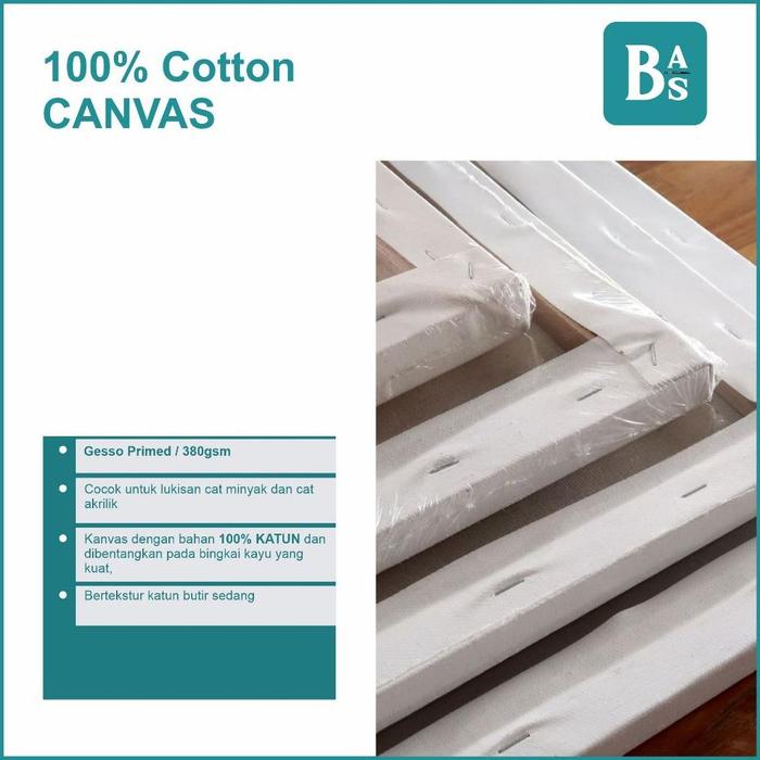 Gambar Stretched Canvas Bali Art Supplies Big Size - Studio Grade - 40 x 60 cm dari herman store_ undefined Tokopedia